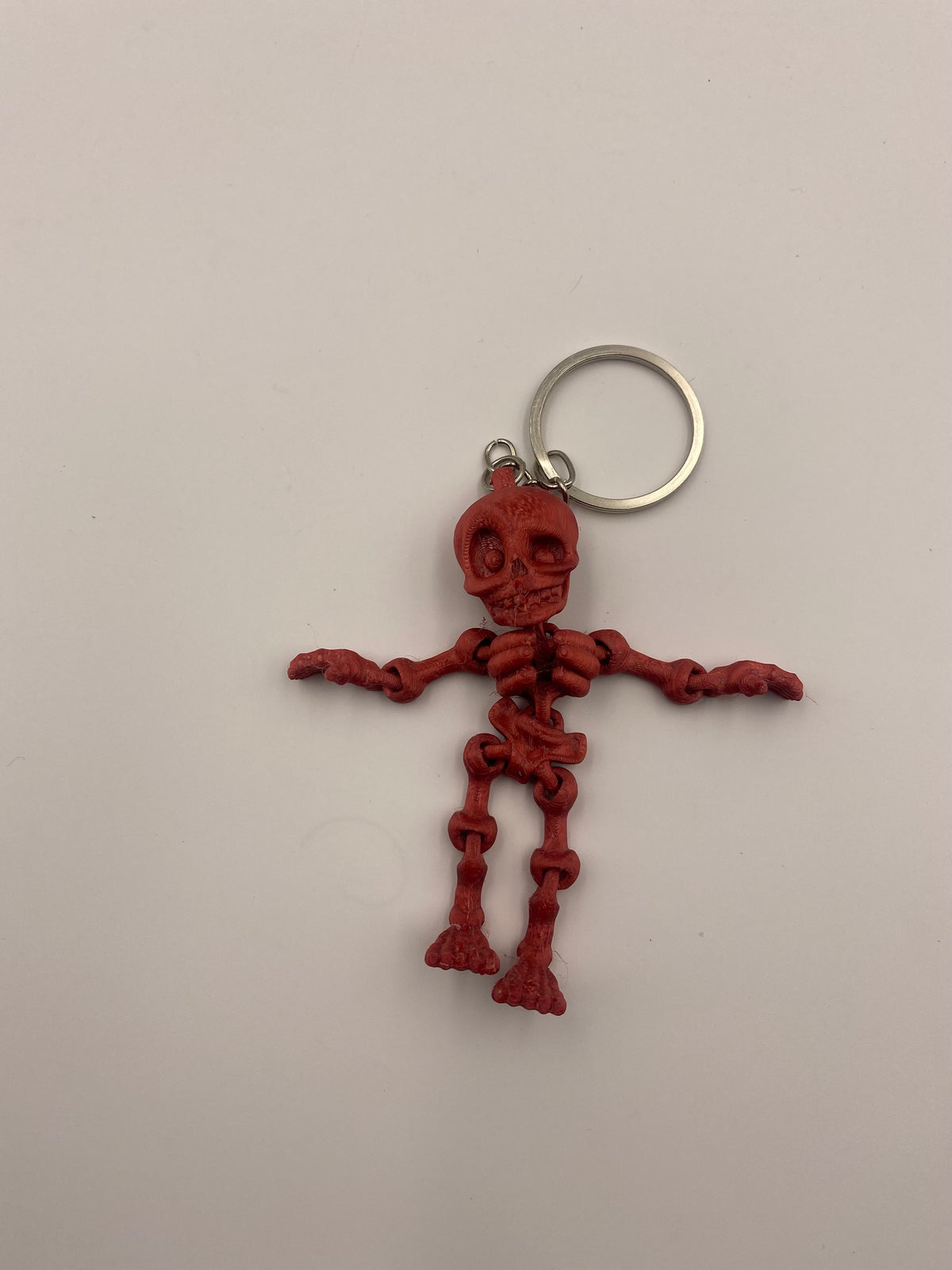 3D printed skeleton keychain