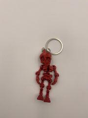 3D printed skeleton keychain