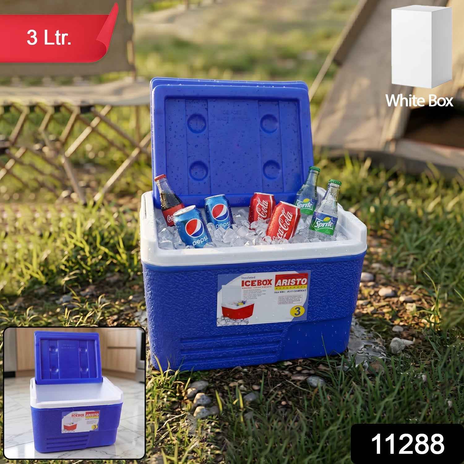 Heavy Duty Insulated Ice Box Ð 3 Litre Portable & Durable