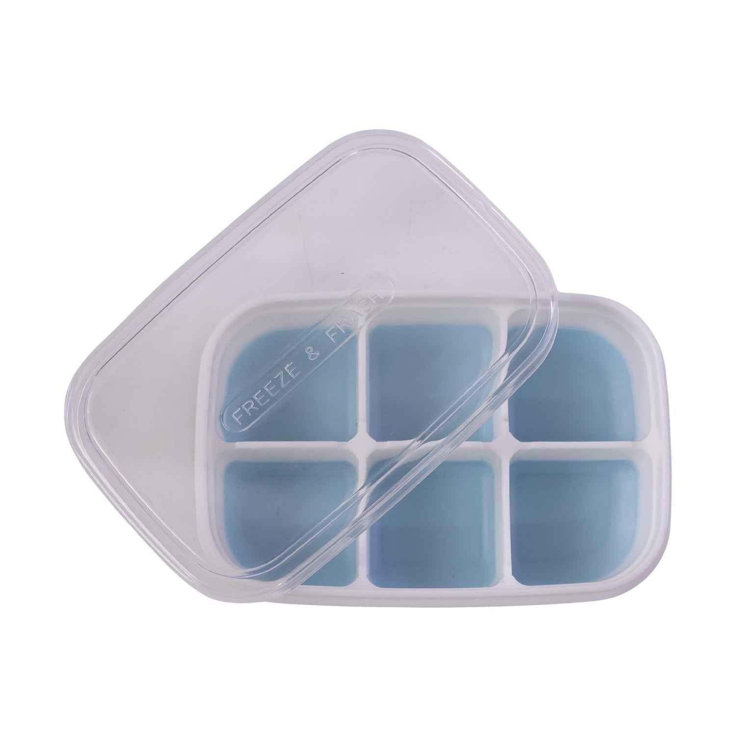Mini Plastic 6-Cavity Ice Cube Tray Ð Space-Saving & Reusable