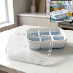 Mini Plastic 6-Cavity Ice Cube Tray Ð Space-Saving & Reusable