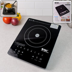 Orbit 2000W induction cooker with touch control and glass cooking plate