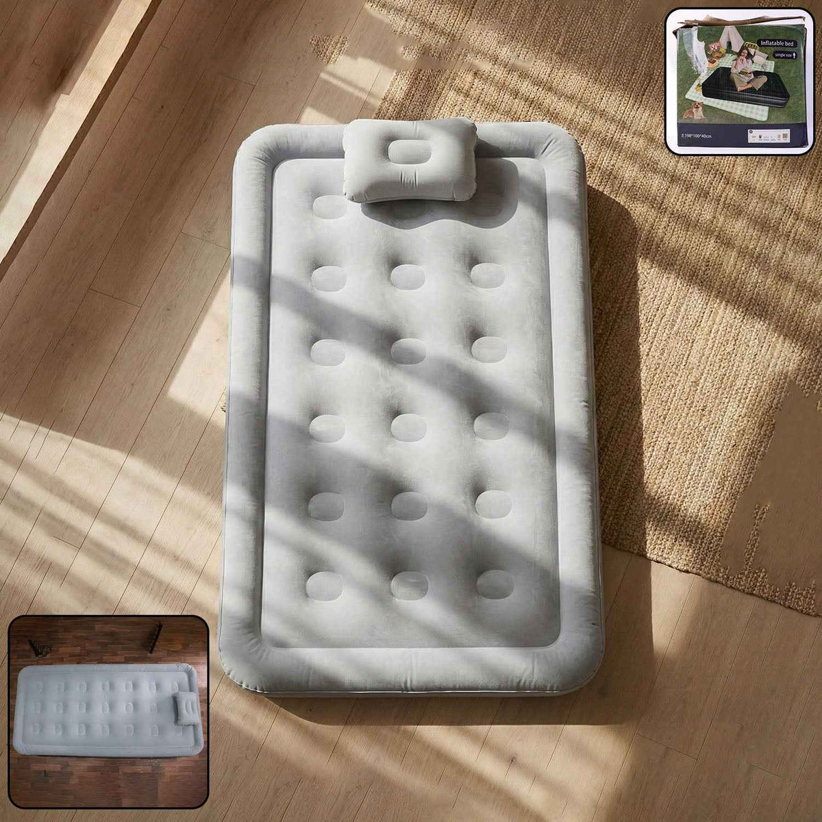 Portable Inflatable Bed – Quick Setup Folding Air Mattress