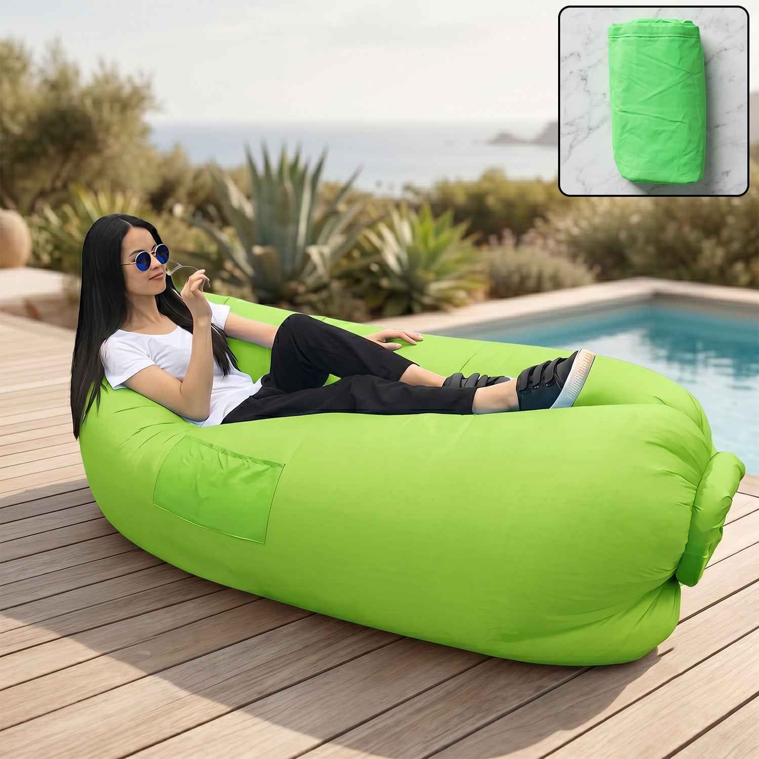 Inflatable Lounger Ð Portable Outdoor & Travel Recliner