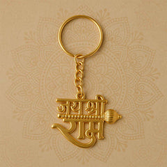 Krishna Theme Keychain Set – Durable Spiritual Metal Keychains