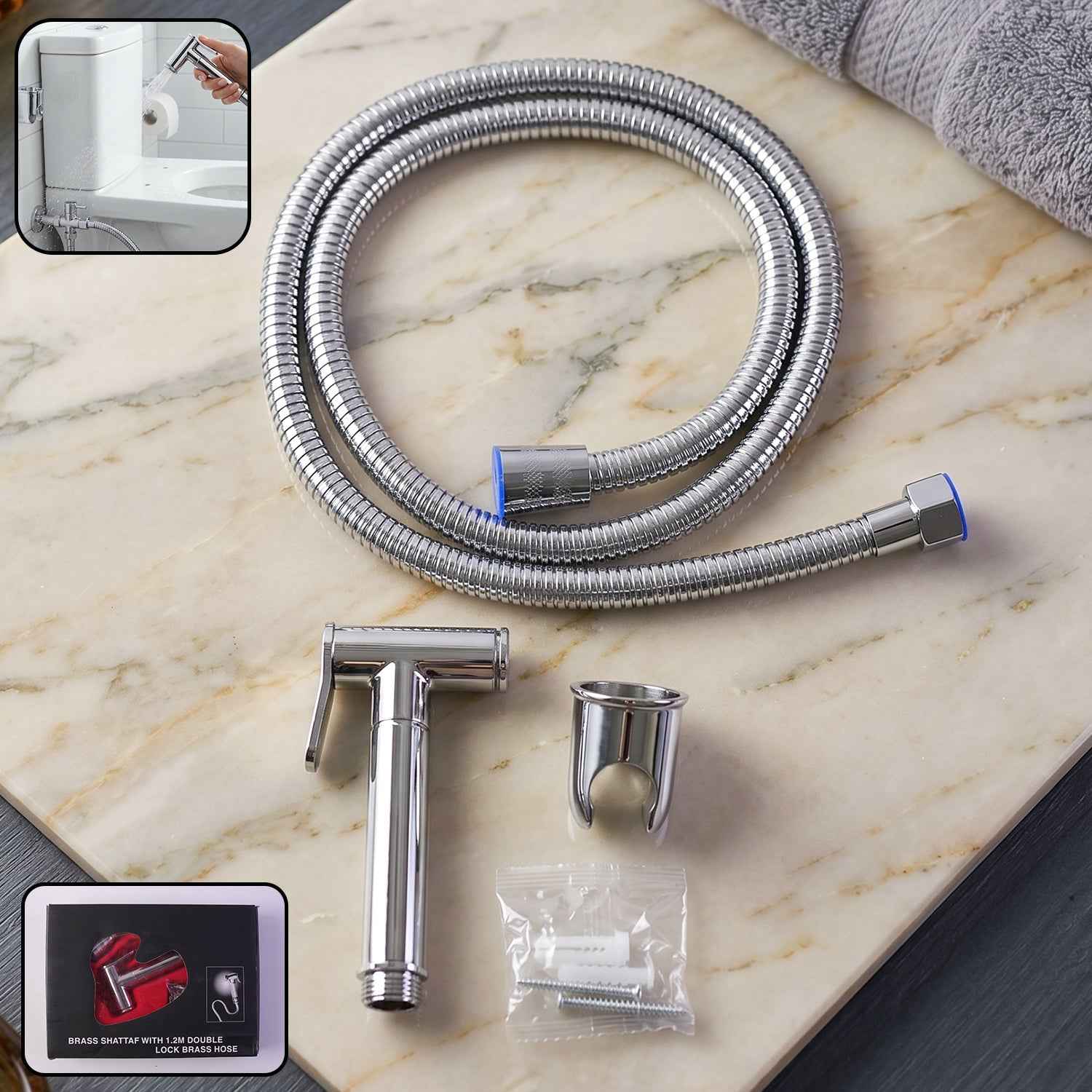 Brass Shattaf Health Faucet Ð Durable Chrome Finish for Hygiene