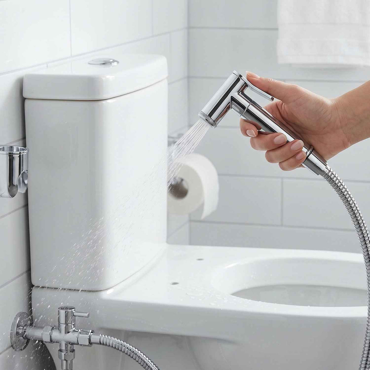 Brass Shattaf Health Faucet Ð Durable Chrome Finish for Hygiene
