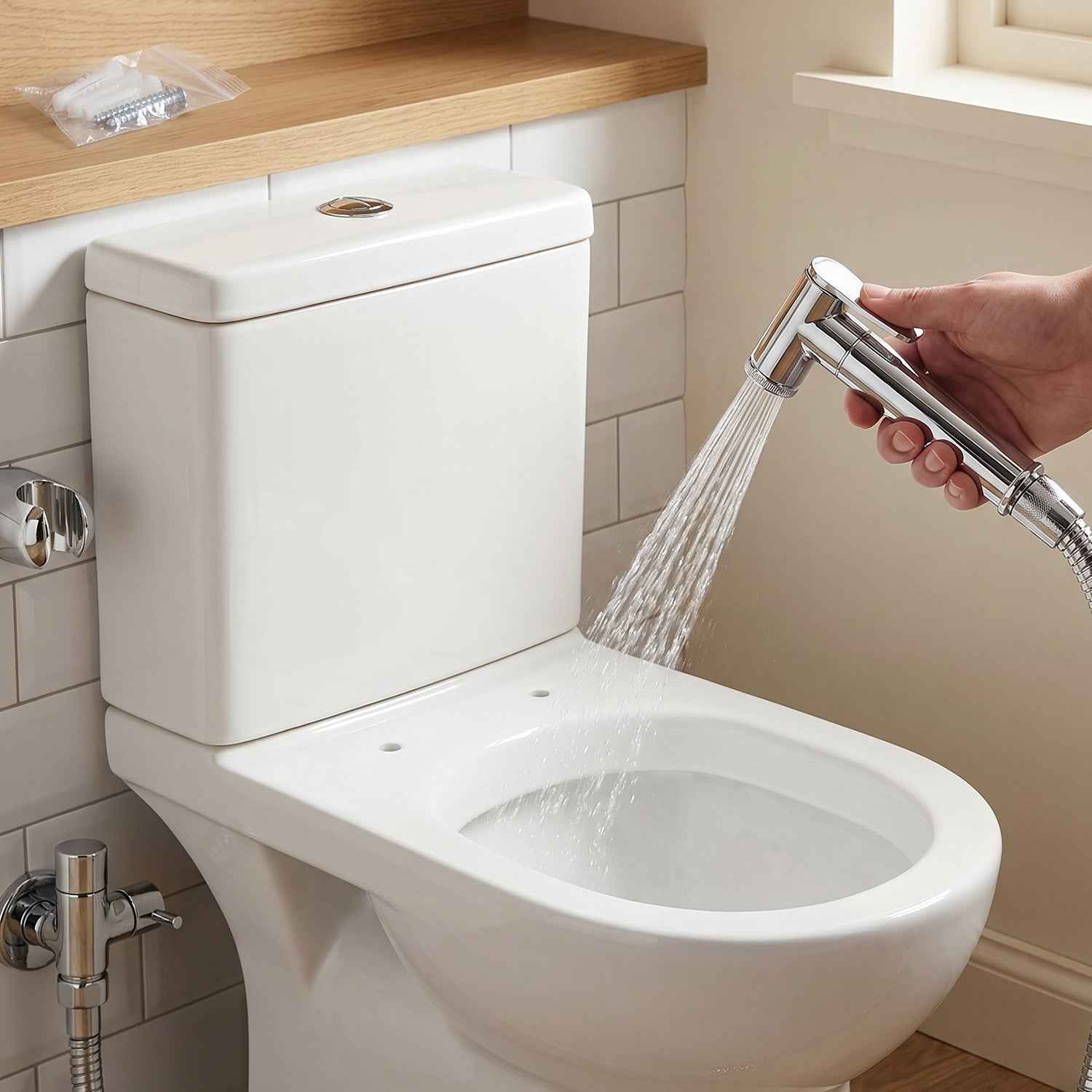 Brass Shattaf Health Faucet Ð Durable Chrome Finish for Hygiene