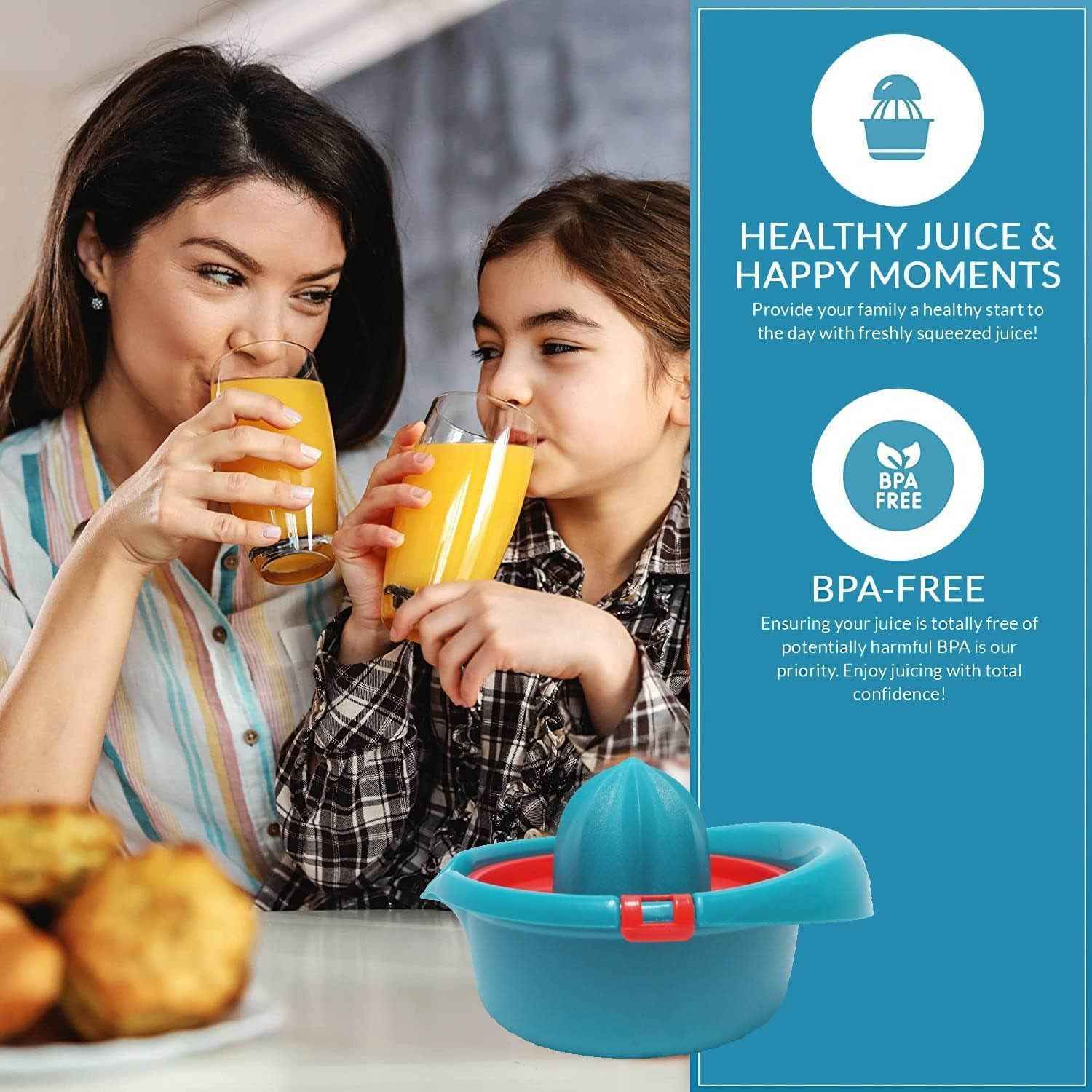 Manual Citrus Juicer – Premium Hand Press with Lock & Strainer