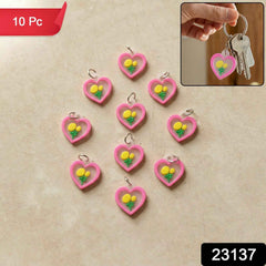 Cute Heart & Flower Bag Charm Set – Versatile & Stylish