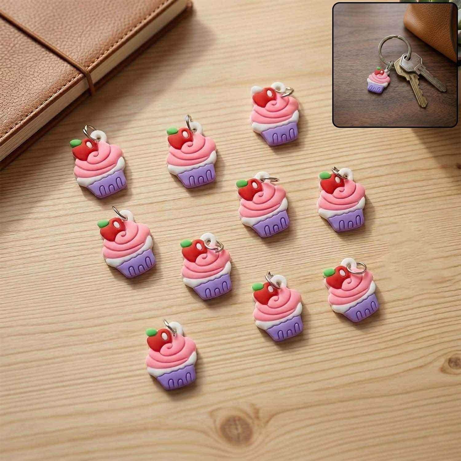 Cute Cupcake Keychain – Fun & Charming Bag Ornament