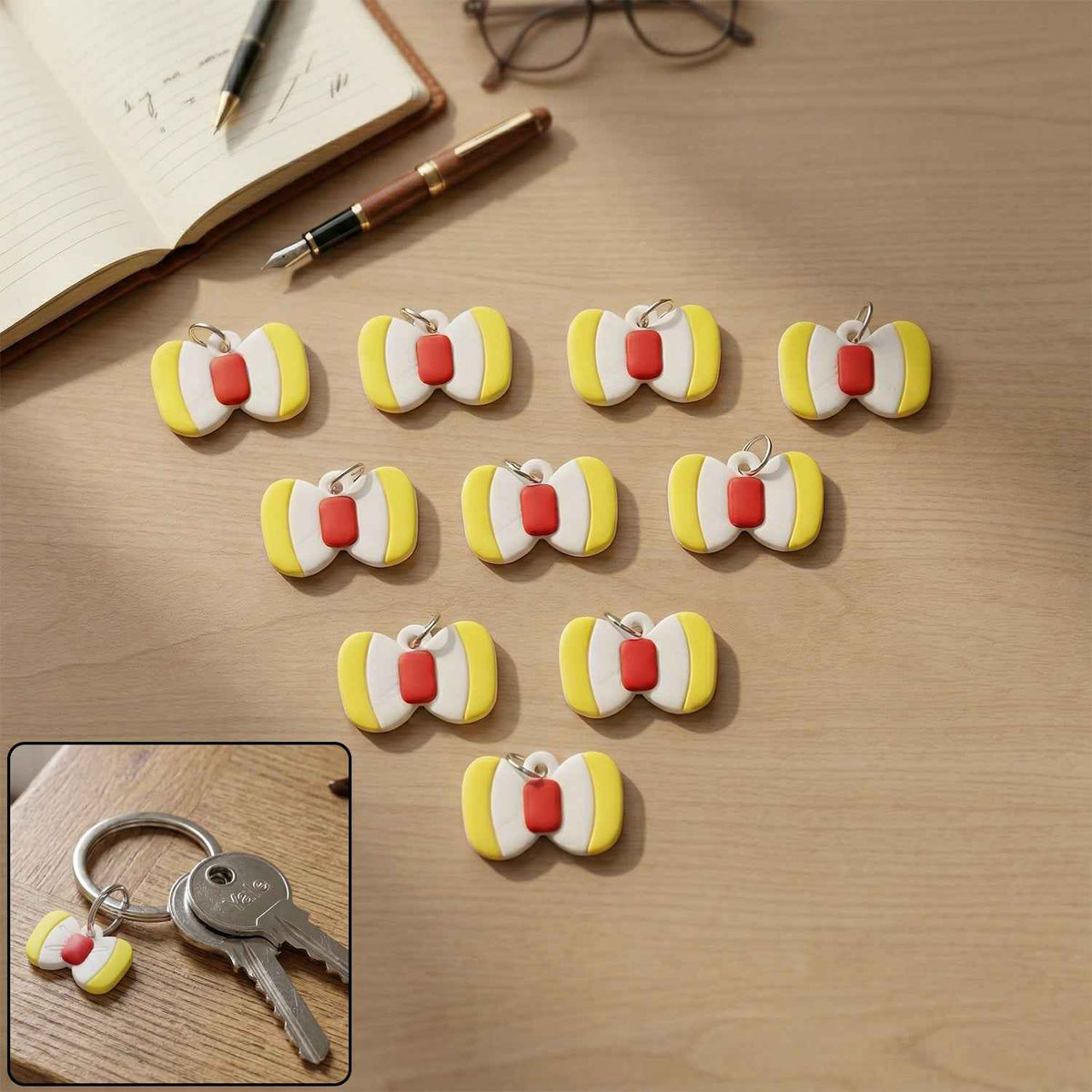 Keychain Accessories – Stylish Bow Design for Bags & Keys