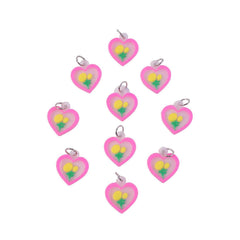 Cute Heart & Flower Bag Charm Set – Versatile & Stylish