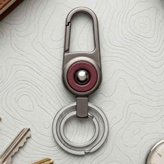 Heavy Duty Metal Key Holder – Secure Clipping & Dual Rings