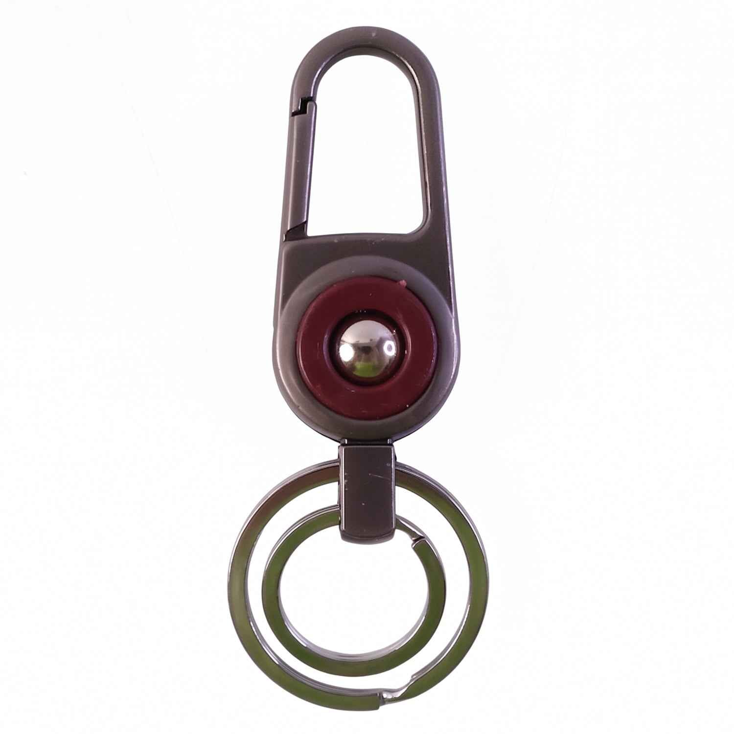 Heavy Duty Metal Key Holder – Secure Clipping & Dual Rings