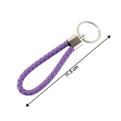 Braided Loop Keychain Set – Stylish 4-Piece Key Organizer