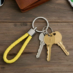 Braided Loop Keychain Set – Stylish 4-Piece Key Organizer