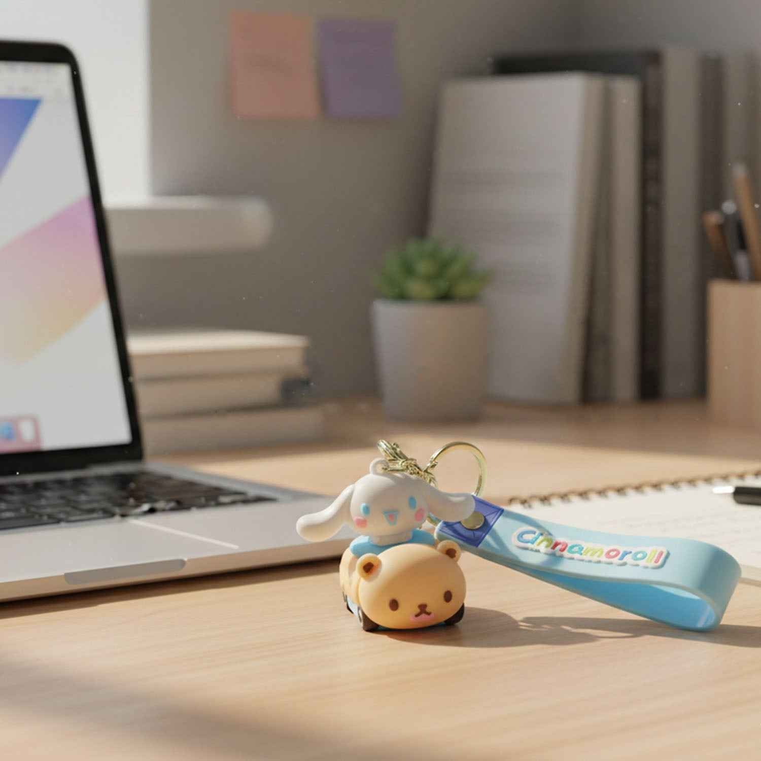 Cartoon Dog Silicone Keychain – Cute & Durable Bag Charm