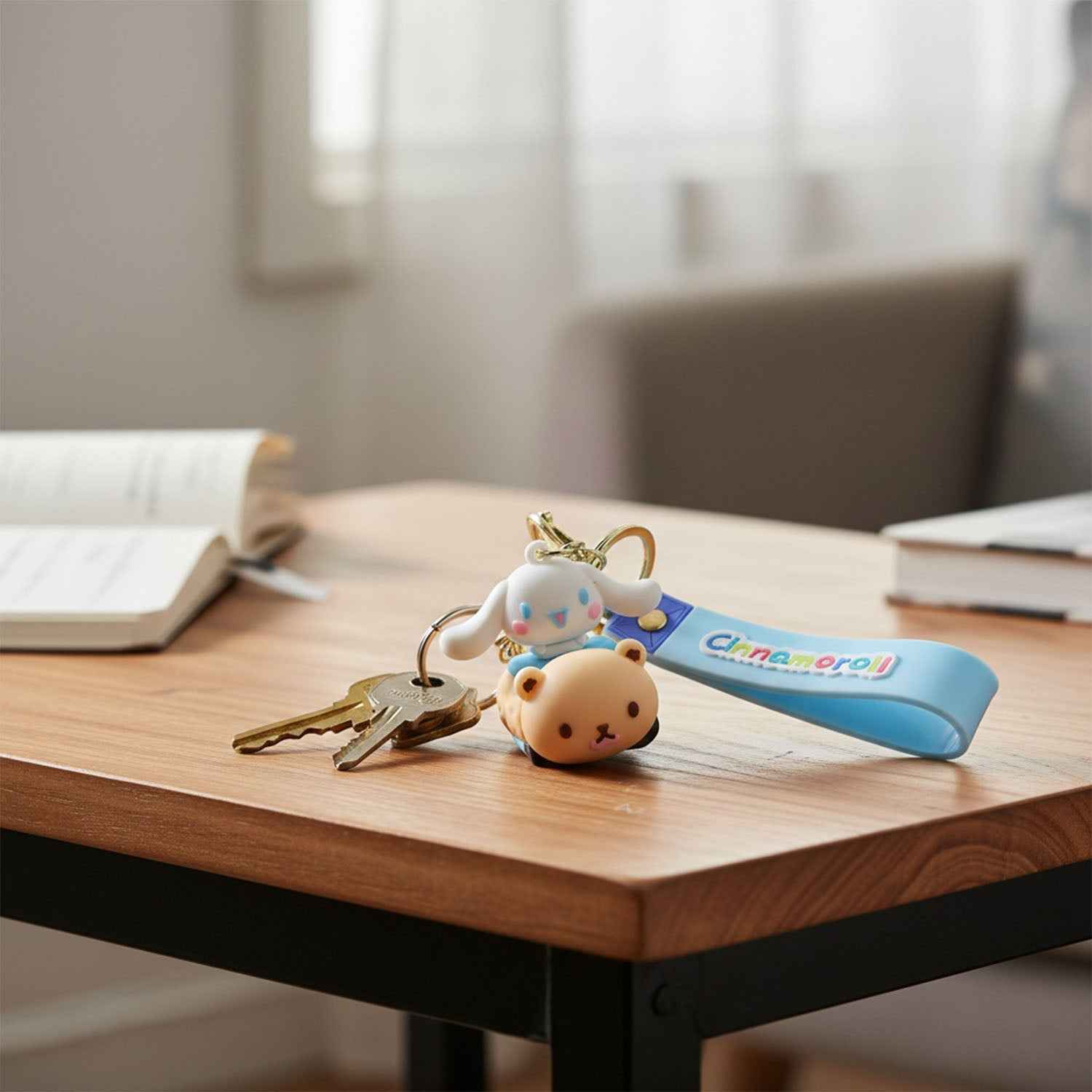 Cartoon Dog Silicone Keychain – Cute & Durable Bag Charm