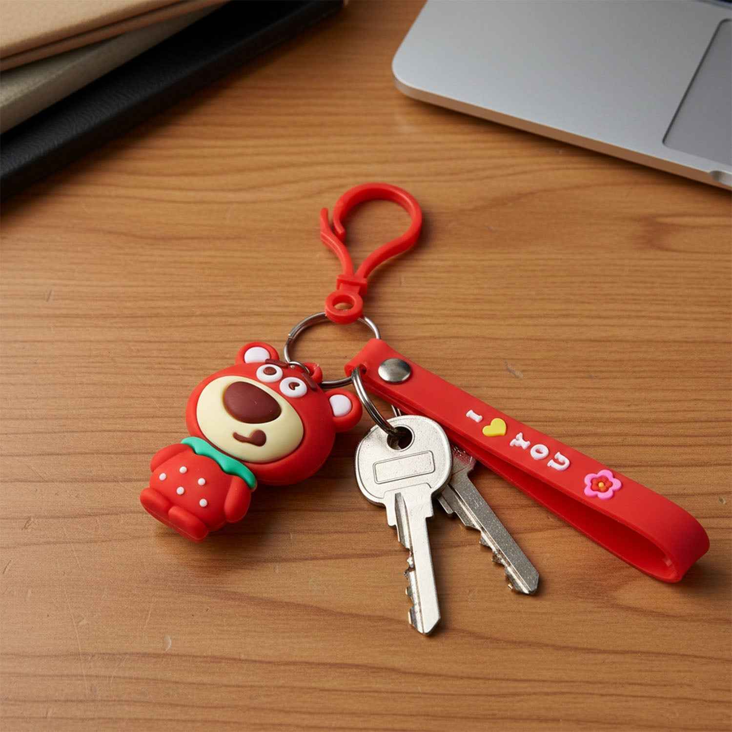 Cartoon Bear Figure Keychain – Cute & Stylish Accessory