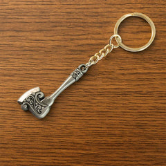 Axe Shape Metal Keychain – Durable Vintage Style Accessory