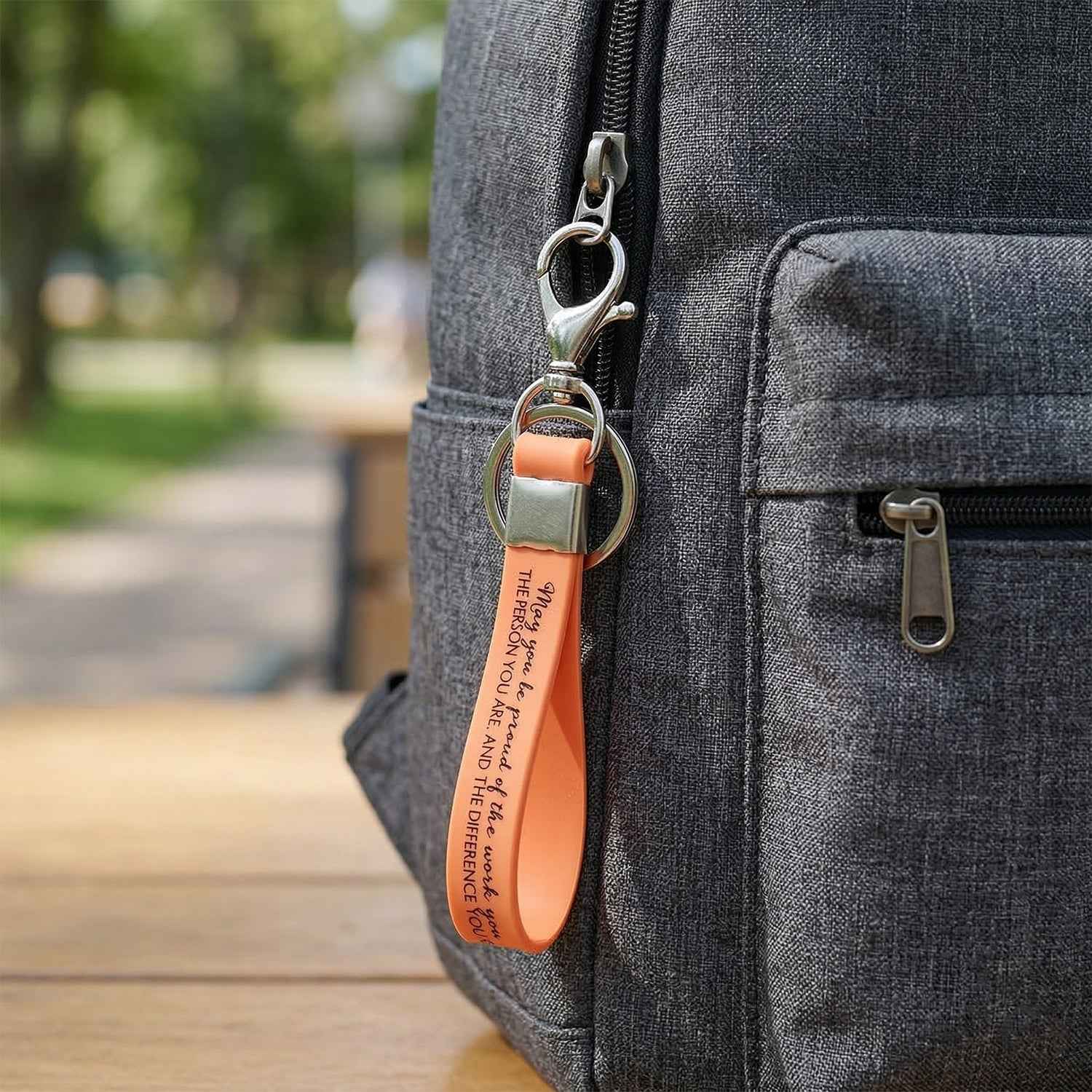 Silicone Wrist Strap Keychain – Durable & Lightweight for Daily Use