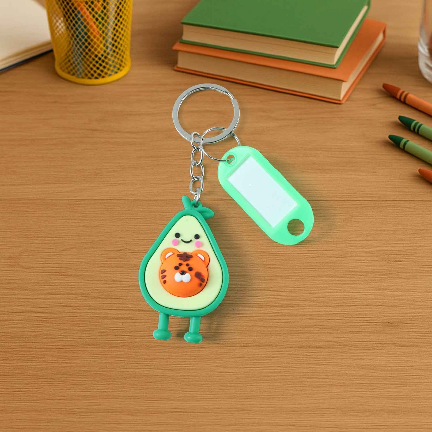 Cartoon Character Keychain – Decorative ID Tag Accessory