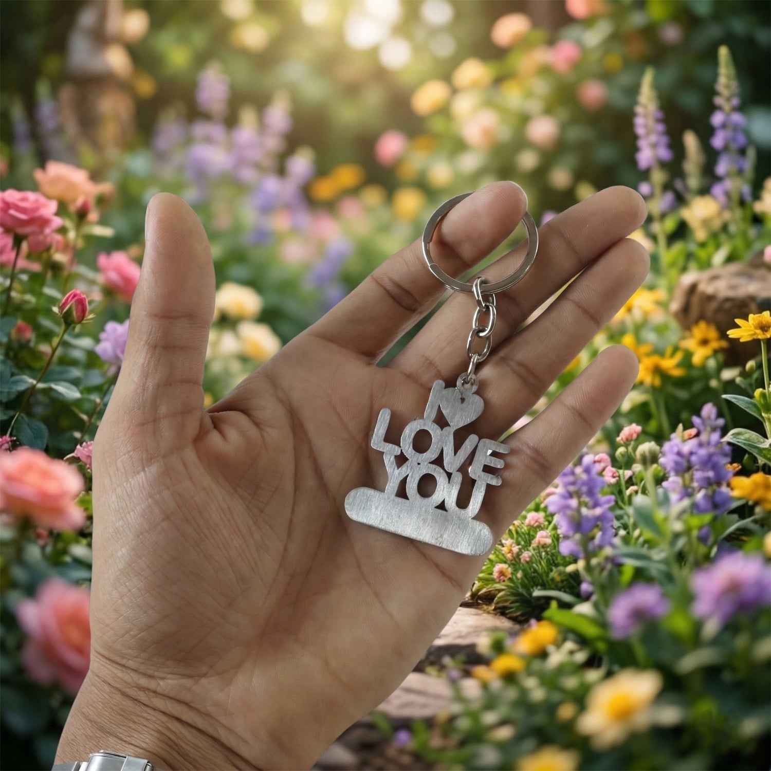 Love You Keychain – Romantic Gift for Couples & Daily Use