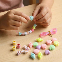 DIY Beading Jewellery Making Kit – Creative Bracelet & Necklace Set for Kids