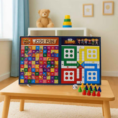 Wooden Board Game Set 3-in-1 – Durable Foldable Fun