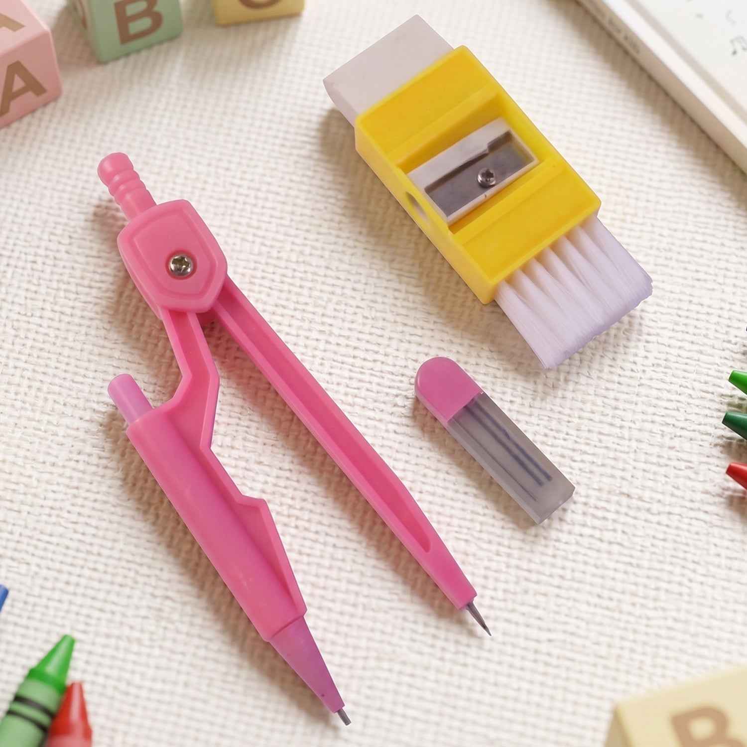 Kids Mini Stationery Set Ð Complete Geometry Tools for School