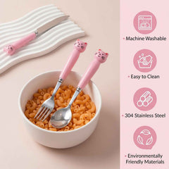 Kids Stainless Steel Cutlery Set Ð Safe, Durable & Portable