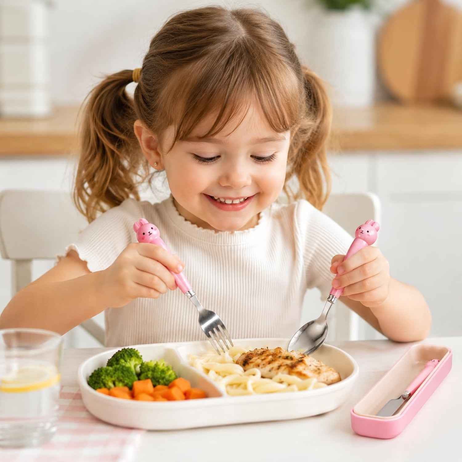 Kids Stainless Steel Cutlery Set Ð Safe, Durable & Portable