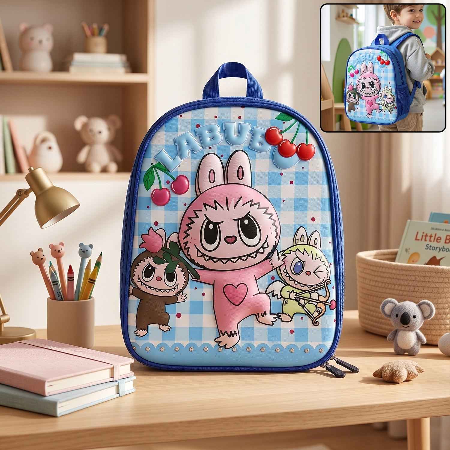 Kids Cartoon Backpack Ð Lightweight & Spacious for Small Kids