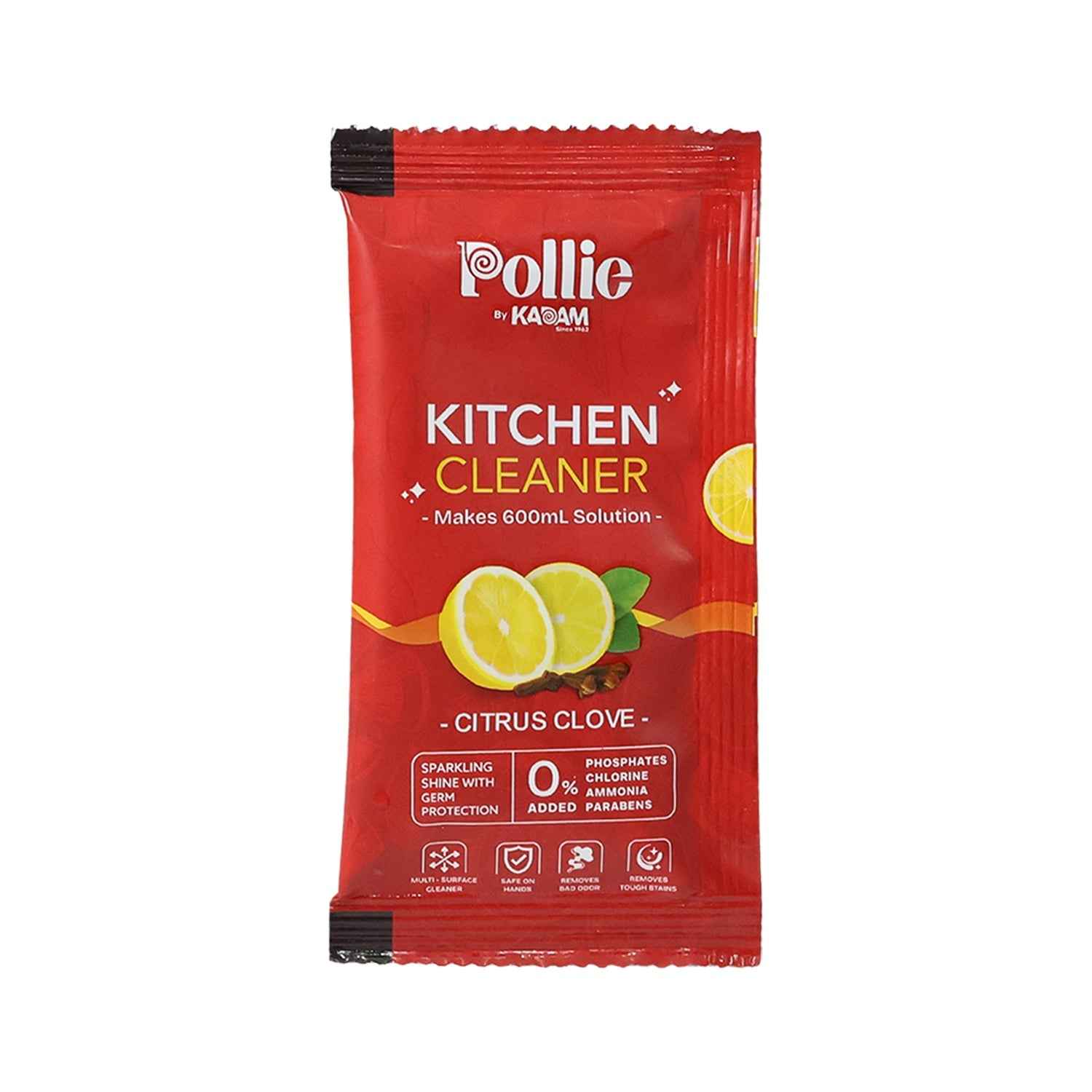 Kitchen Surface Cleaner Sachet – Concentrated Citrus Clove Formula