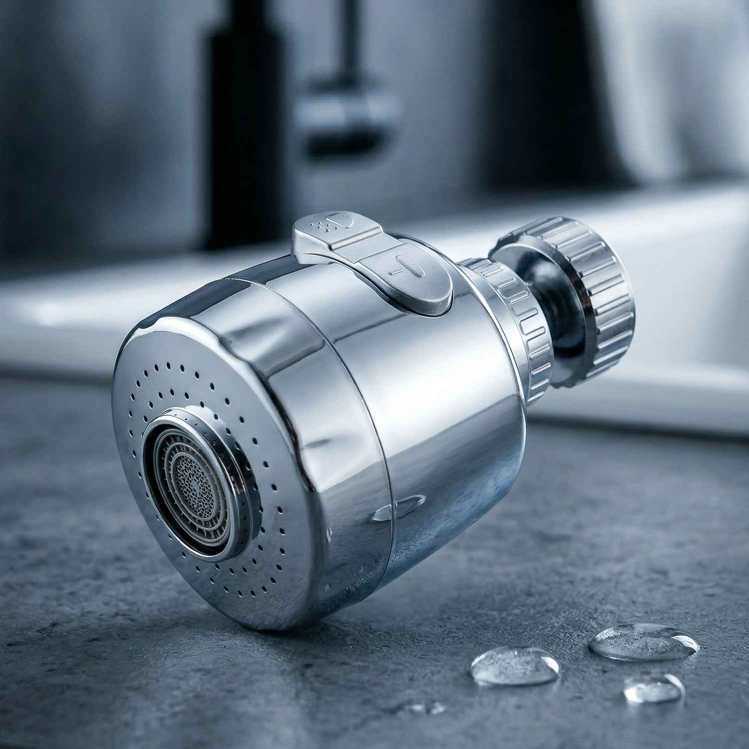 Water-Saving Faucet Aerator – 360° Rotating & Dual Mode Efficiency