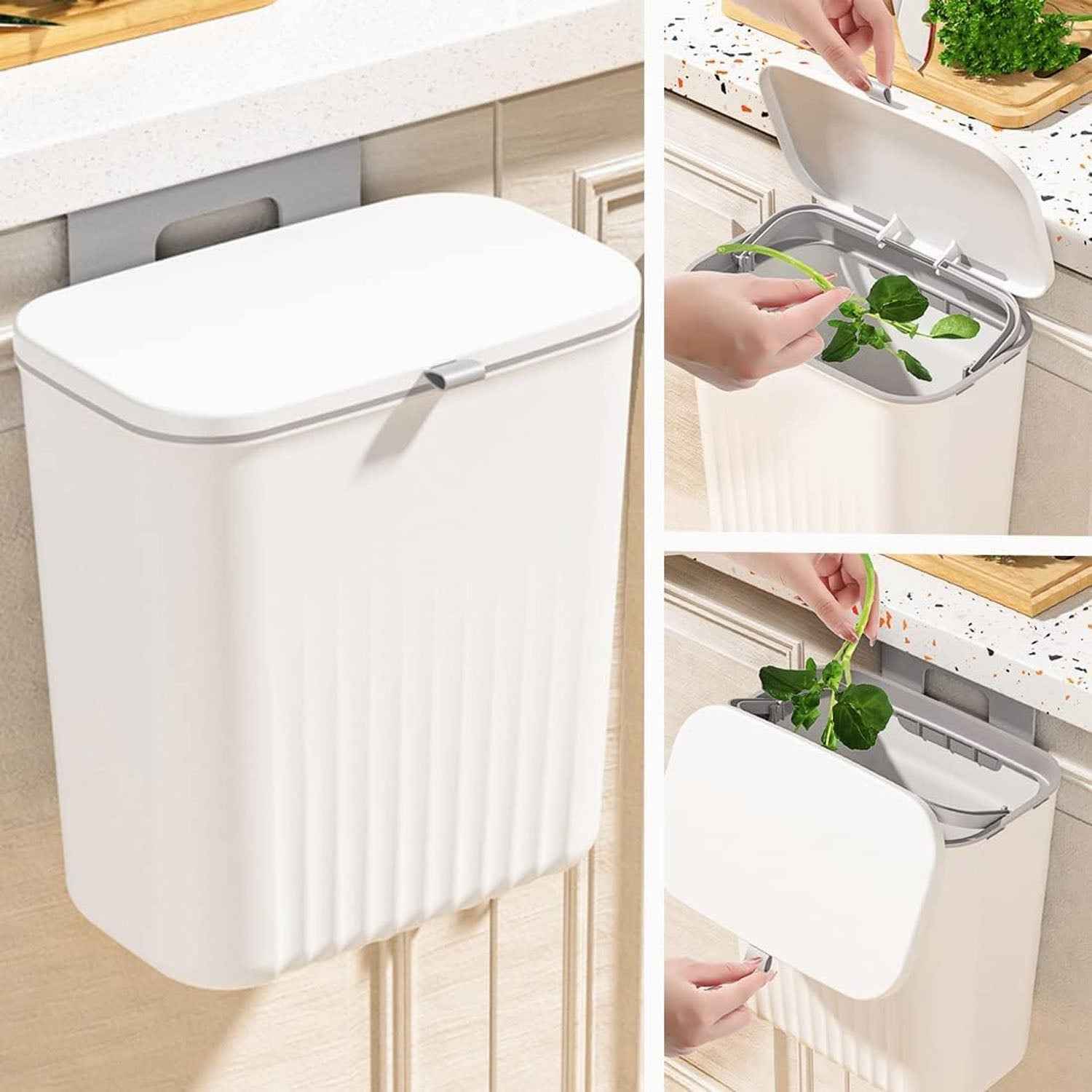 Kitchen Dustbin – Space-Saving Wall Mounted Plastic Bin