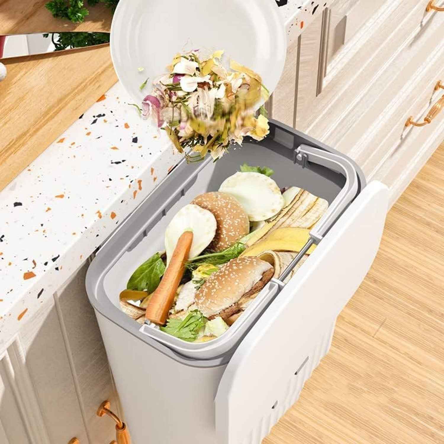 Kitchen Dustbin – Space-Saving Wall Mounted Plastic Bin