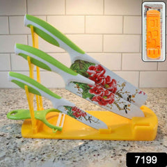 Plastic Kitchen Knife Stand – Durable & Space-Saving | CookAura