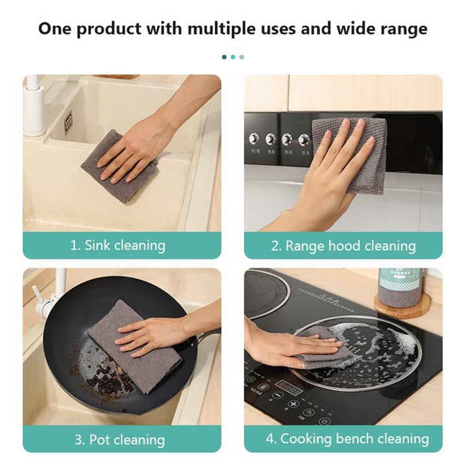 Disposable Cleaning Cloth Roll – 25 Strong Absorbent Sheets