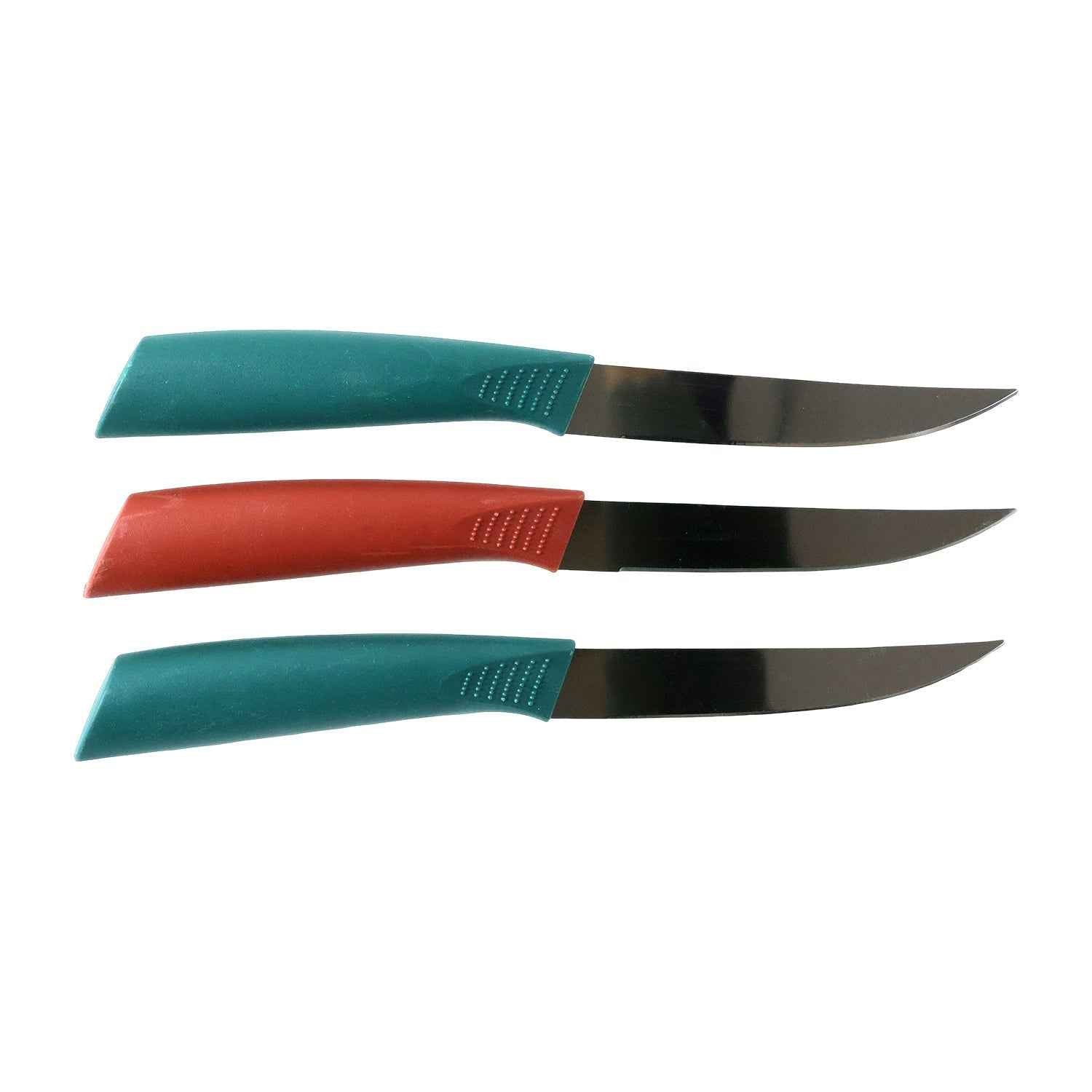 Stainless Steel Fruit Knife Set – Sharp & Ergonomic 3-Piece