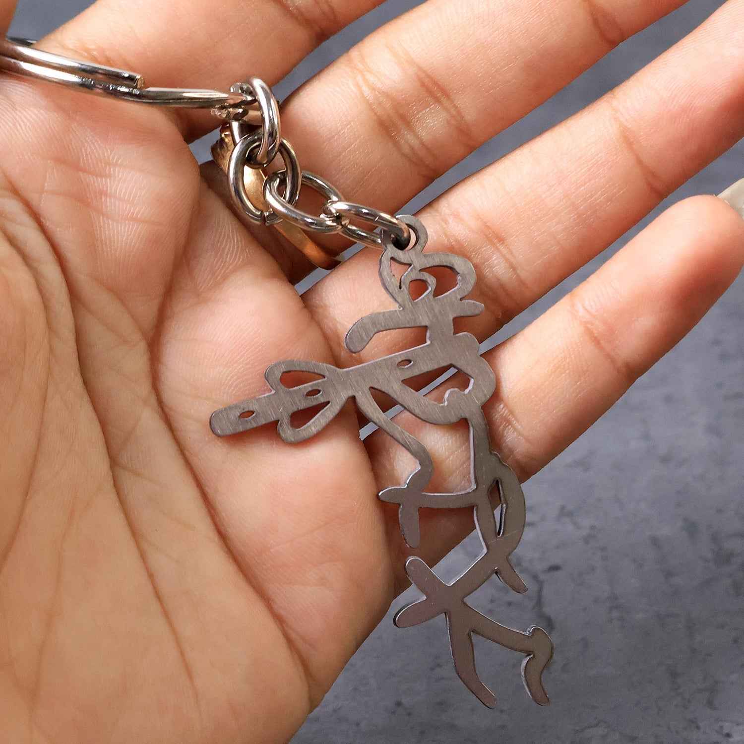Krishna Flute Keychain – Durable Stainless Steel Spiritual Accessory
