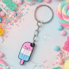 Ice Cream Popsicle Keychain – Cute Colorful Cartoon Accessory