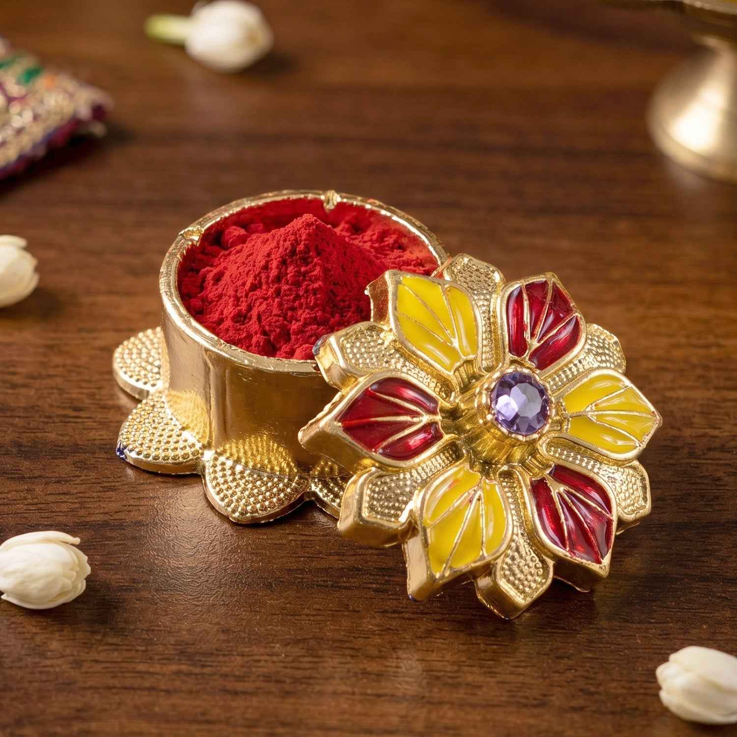 Kankavati Kumkum Box Ð Elegant Traditional Storage for Pooja