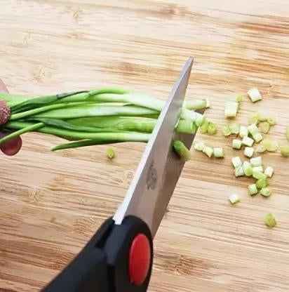 Kitchen Knife Set – 5-Piece Black Set with Wooden Block & Scissors