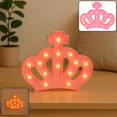 Crown LED Night Light – Battery Operated Decorative Lamp