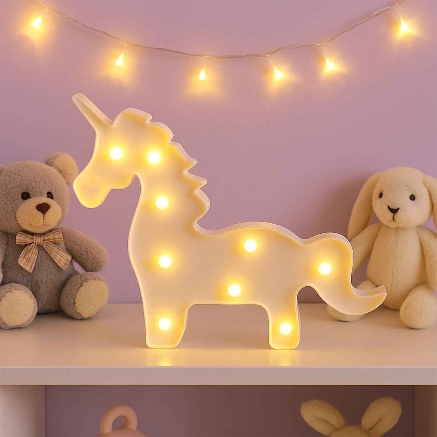 Unicorn LED Decorative Night Light – Soft Warm Glow for Kids