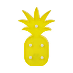 Decorative pineapple LED night light portable for table or shelf