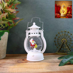 Santa LED Lantern – Festive Mini Decorative Light with Handle