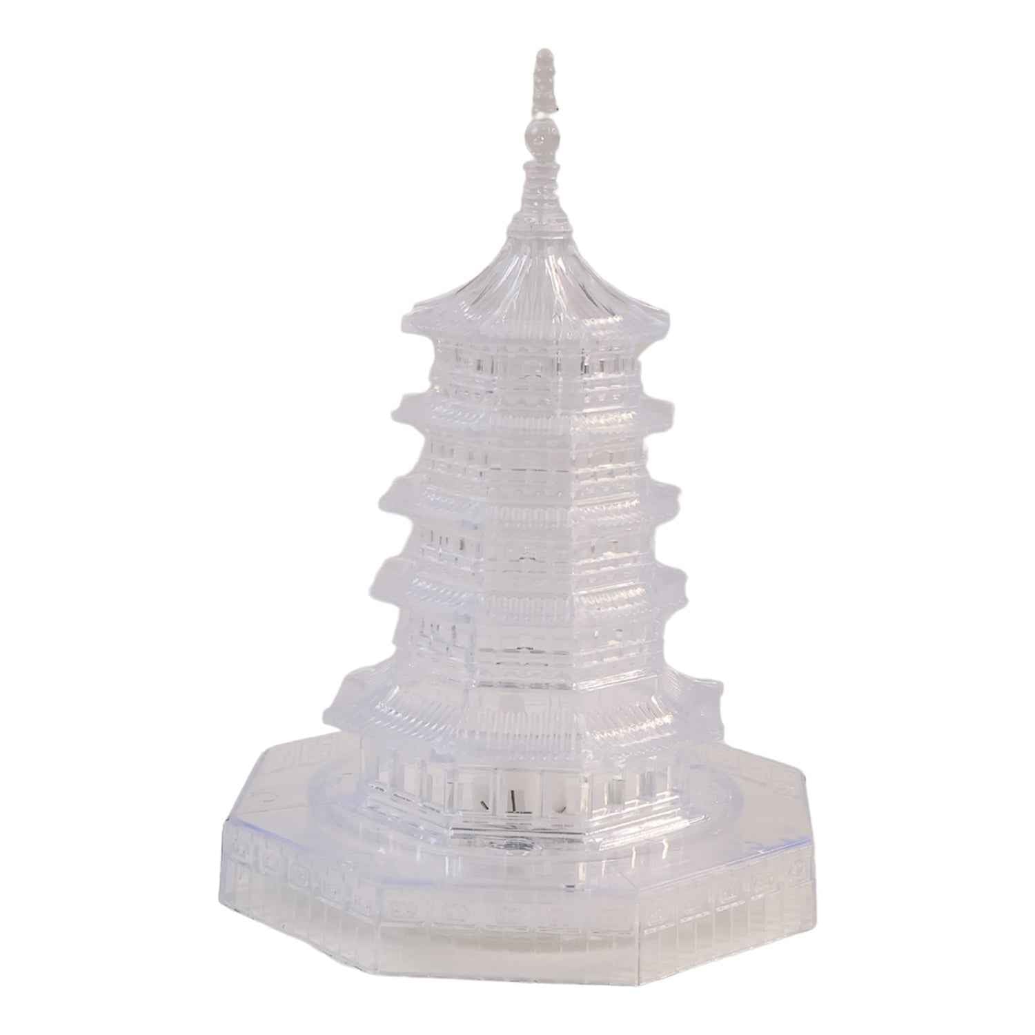 LED Crystal Pagoda Light – Elegant Battery Operated Decor